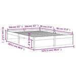 Sengeramme Hvit Heltre 120X200 Cm