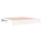 Sengeramme Hvit Heltre 200X200 Cm