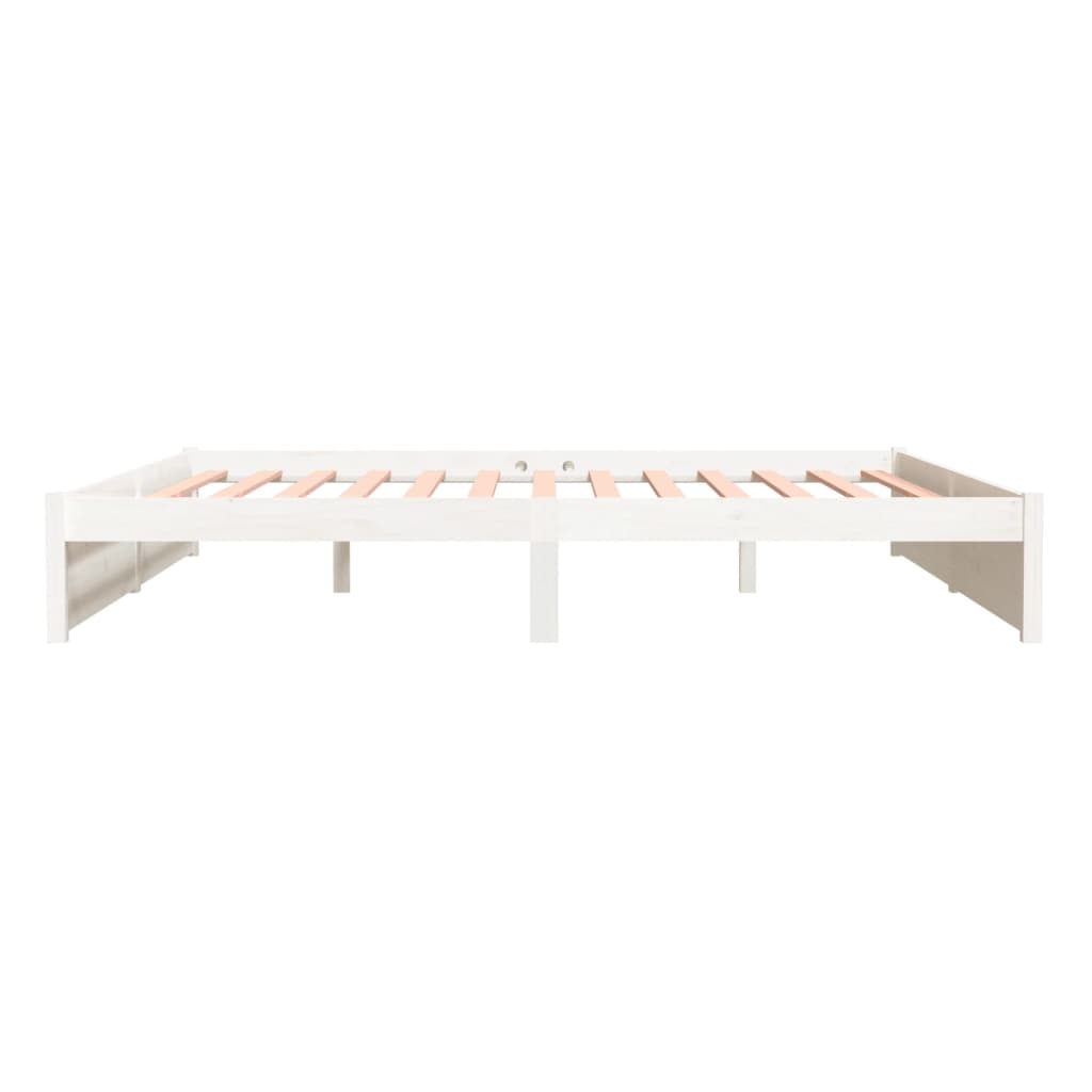 Sengeramme Hvit Heltre 200X200 Cm