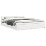 Sengeramme Hvit Heltre 140X200 Cm