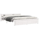 Sengeramme Hvit Heltre 140X200 Cm