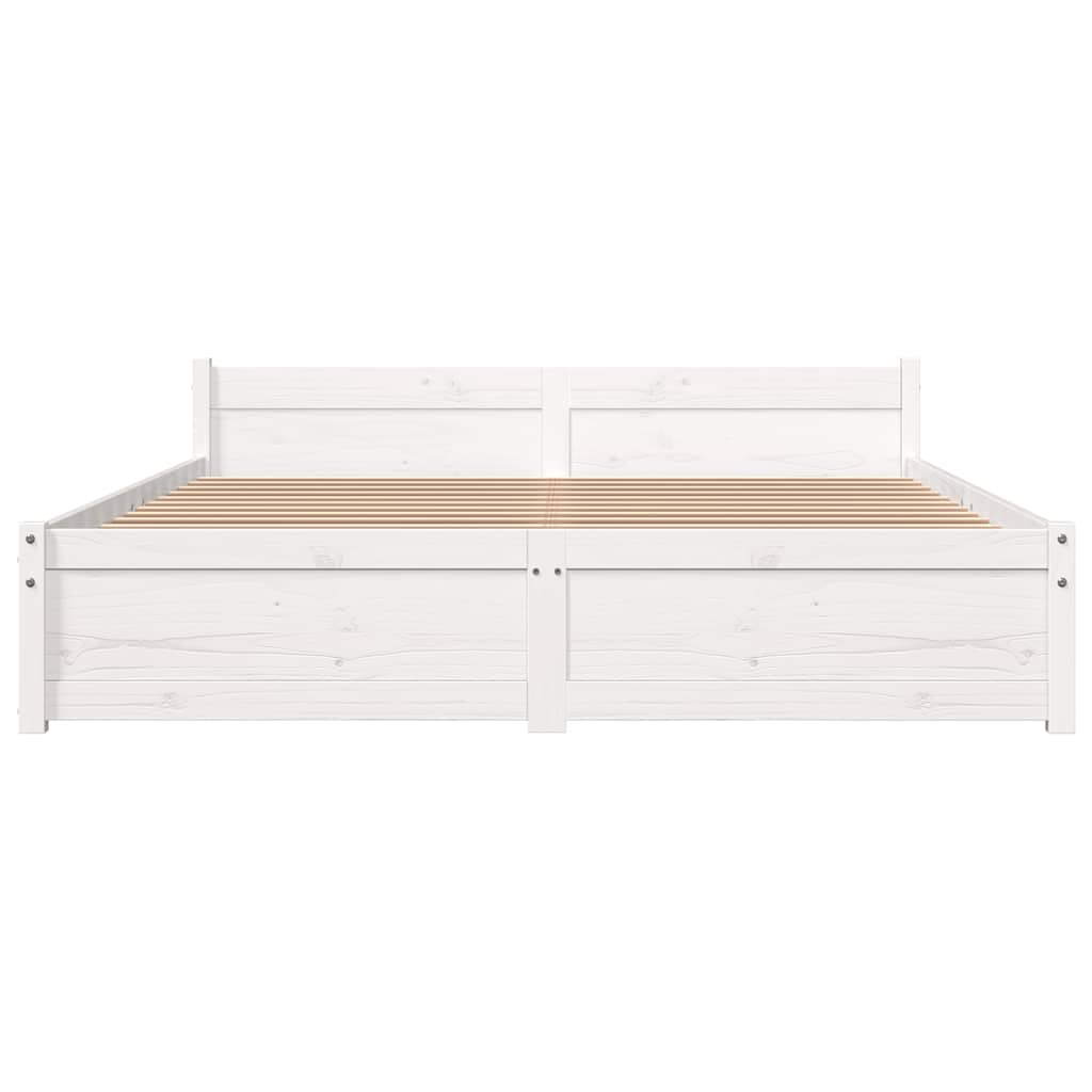 Sengeramme Hvit Heltre 140X200 Cm