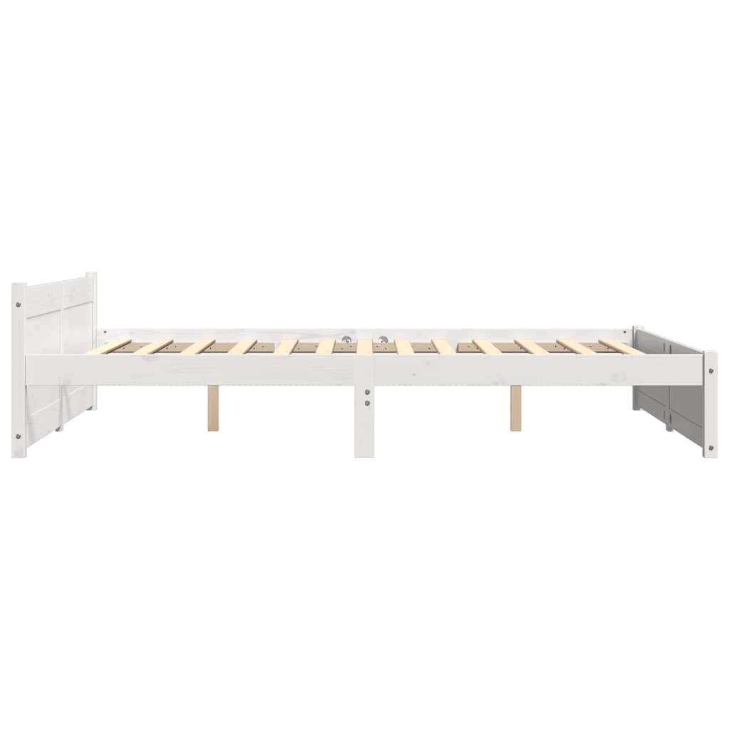 Sengeramme Hvit Heltre 140X200 Cm