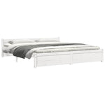 Sengeramme Hvit Heltre 180X200 Cm Super King