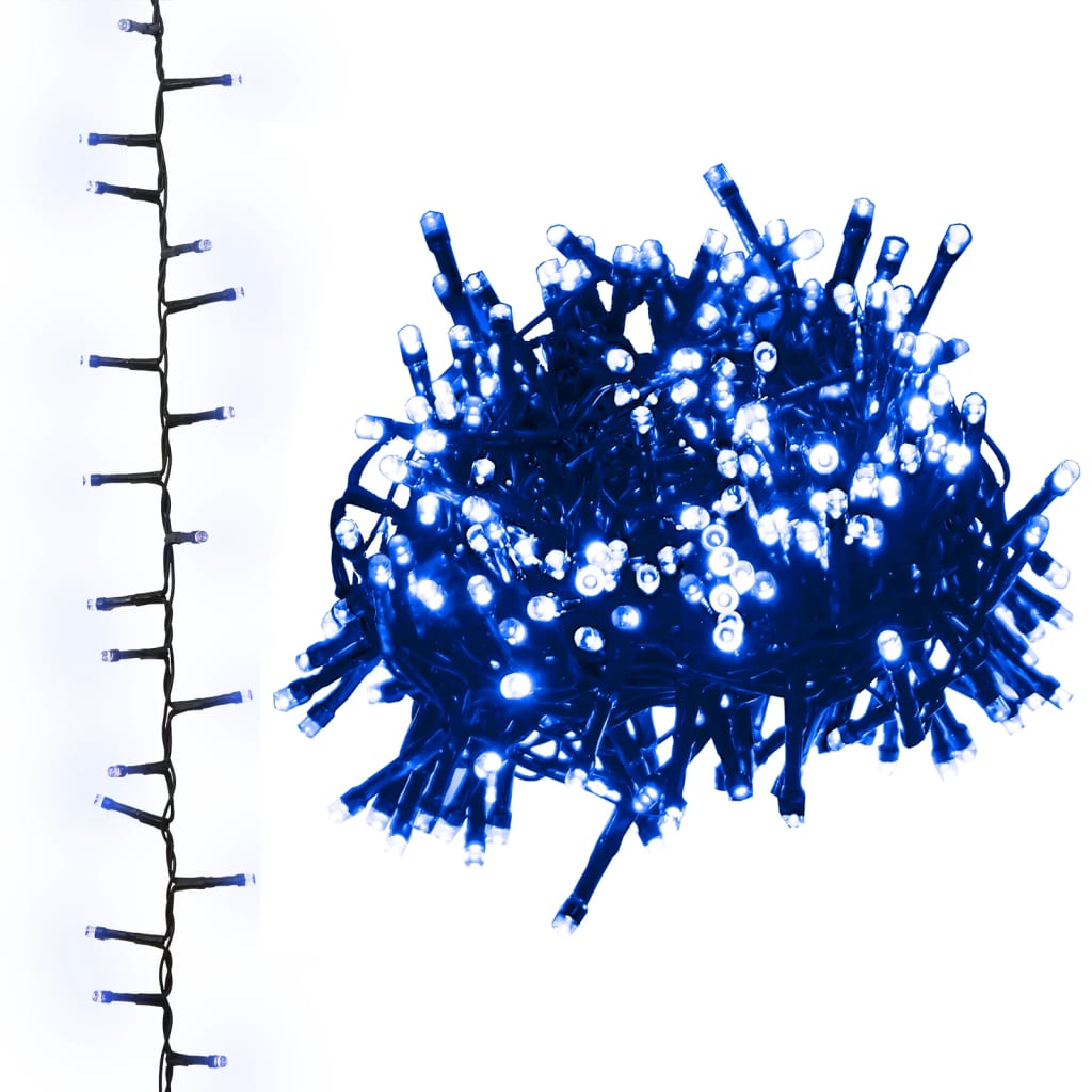 Led-Strenglys Med 400 Lysdioder Blå 13 M Pvc