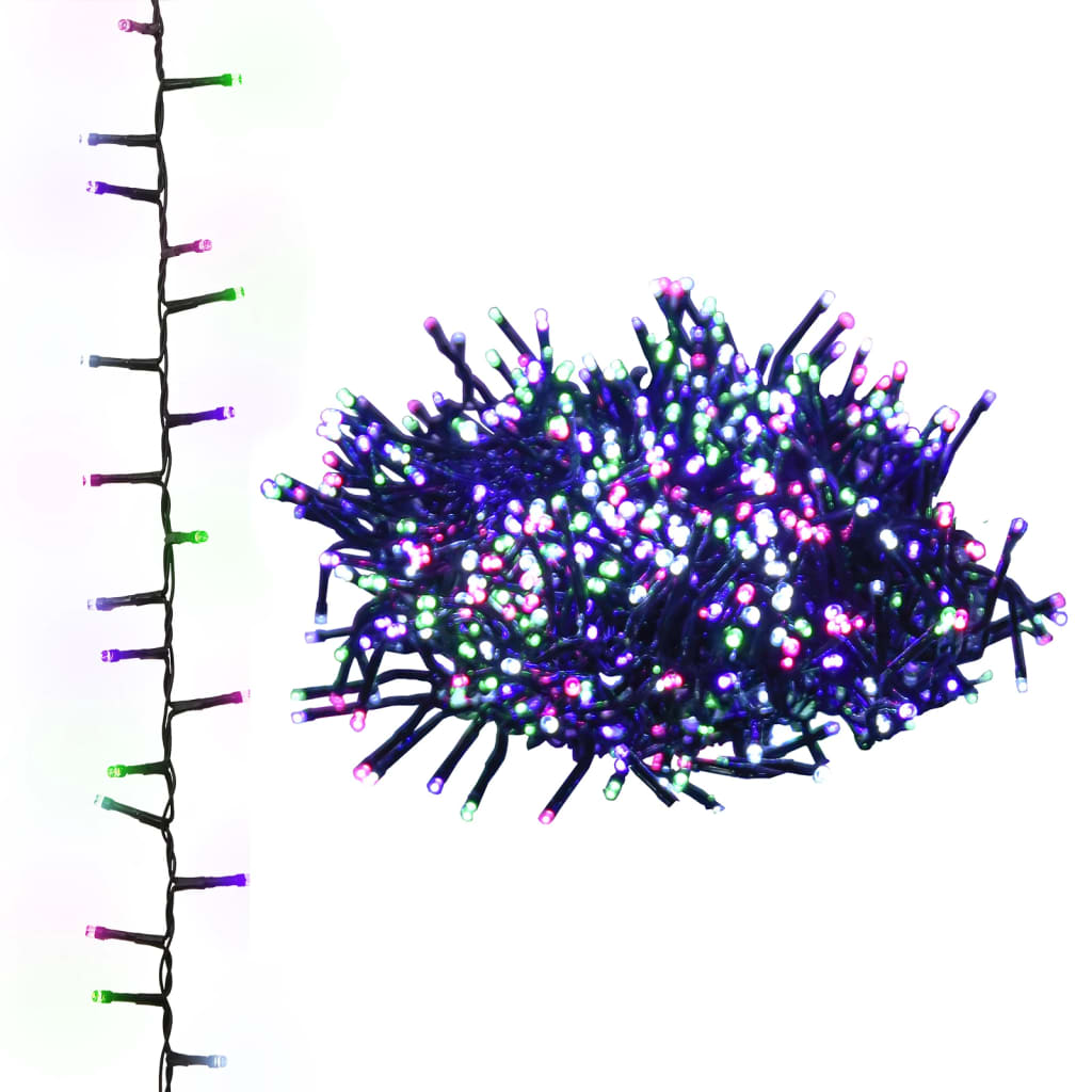 Led-Strenglys Med 1000 Lysdioder Pastell Flerfarget 25 M Pvc