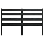 Sengegavl Svart 206X4X100 Cm Heltre Furu