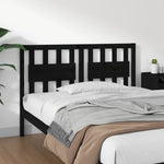 Sengegavl Svart 145,5X4X100 Cm Heltre Furu