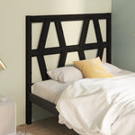 Sengegavl Svart 96X4X100 Cm Heltre Furu