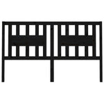 Sengegavl Svart 126X4X100 Cm Heltre Furu