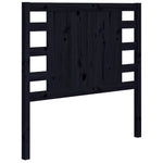 Sengegavl Svart 96X4X100 Cm Heltre Furu