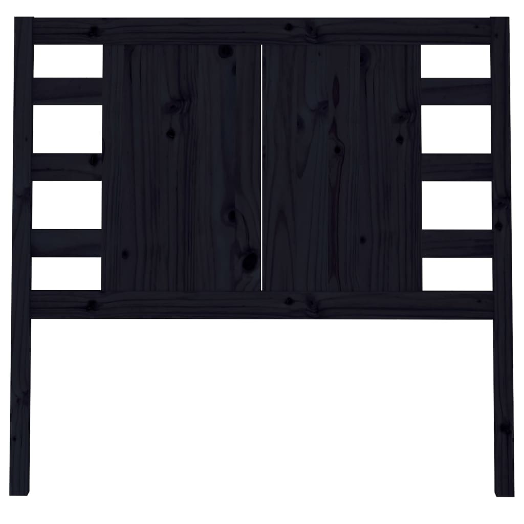 Sengegavl Svart 96X4X100 Cm Heltre Furu