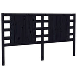 Sengegavl Svart 206X4X100 Cm Heltre Furu