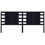 Sengegavl Svart 206X4X100 Cm Heltre Furu