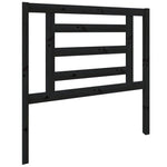 Sengegavl Svart 96X4X100 Cm Heltre Furu