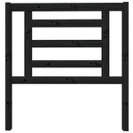 Sengegavl Svart 96X4X100 Cm Heltre Furu