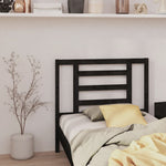 Sengegavl Svart 96X4X100 Cm Heltre Furu