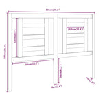 Sengegavl 126X4X100 Cm Heltre Furu