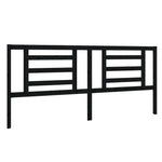Sengegavl Svart 206X4X100 Cm Heltre Furu
