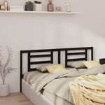 Sengegavl Svart 206X4X100 Cm Heltre Furu