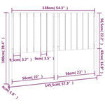 Sengegavl Svart 145,5X4X100 Cm Heltre Furu
