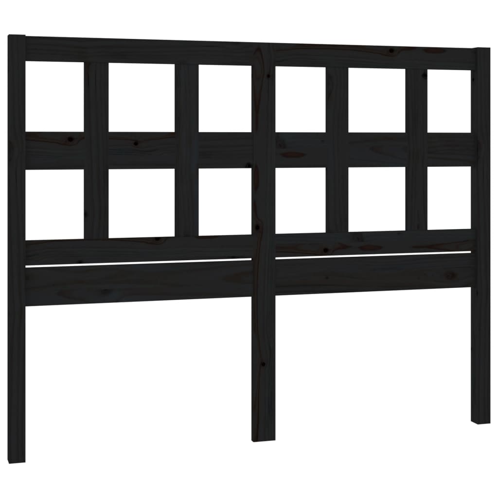 Sengegavl Svart 165,5X4X100 Cm Heltre Furu