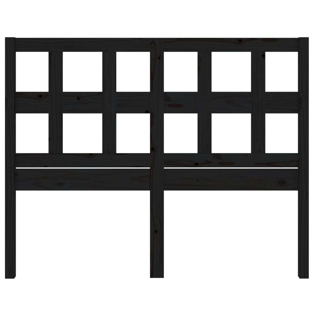 Sengegavl Svart 165,5X4X100 Cm Heltre Furu
