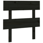 Sengegavl Svart 93,5X3X81 Cm Heltre Furu