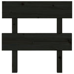Sengegavl Svart 93,5X3X81 Cm Heltre Furu