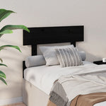 Sengegavl Svart 93,5X3X81 Cm Heltre Furu