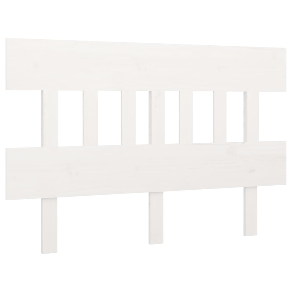 Sengegavl Hvit 123,5X3X81 Cm Heltre Furu