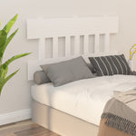 Sengegavl Hvit 123,5X3X81 Cm Heltre Furu