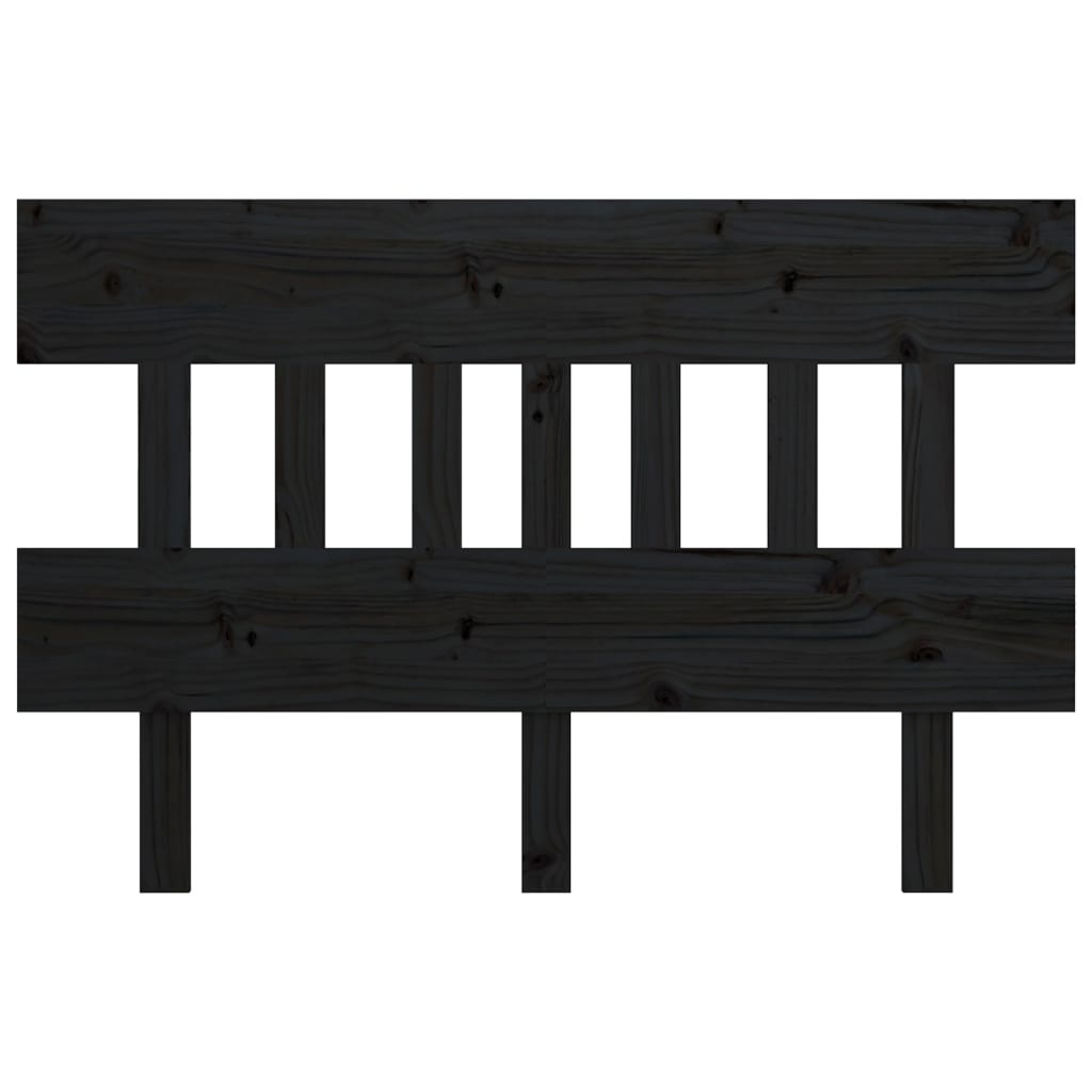 Sengegavl Svart 143,5X3X81 Cm Heltre Furu