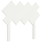 Sengegavl Hvit 92X3X81 Cm Heltre Furu