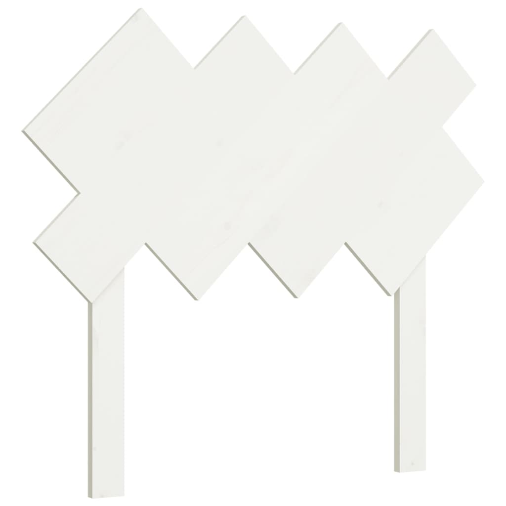 Sengegavl Hvit 92X3X81 Cm Heltre Furu