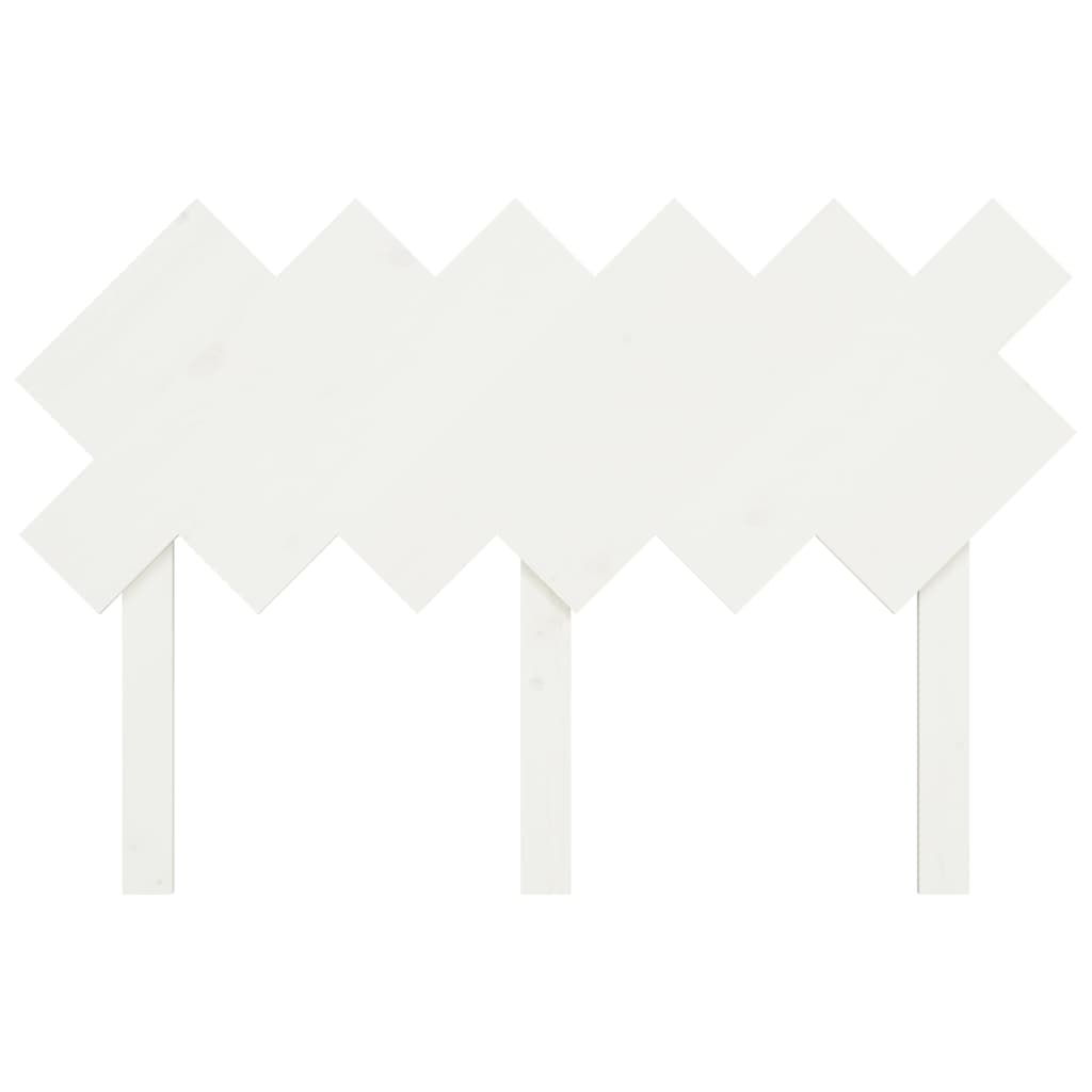 Sengegavl Hvit 122,5X3X80,5 Cm Heltre Furu