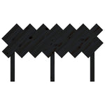 Sengegavl Svart 141X3X80,5 Cm Heltre Furu