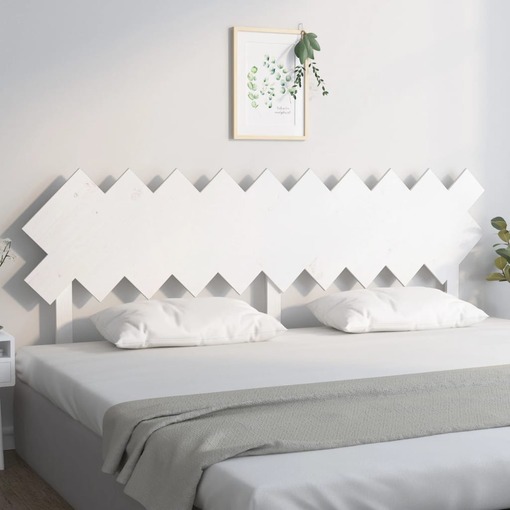 Sengegavl Hvit 196X3X80,5 Cm Heltre Furu