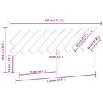 Sengegavl Svart 196X3X80,5 Cm Heltre Furu