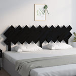 Sengegavl Svart 196X3X80,5 Cm Heltre Furu