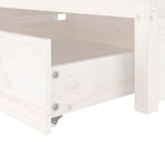 Sengeramme Med Skuffer Hvit 90X200 Cm