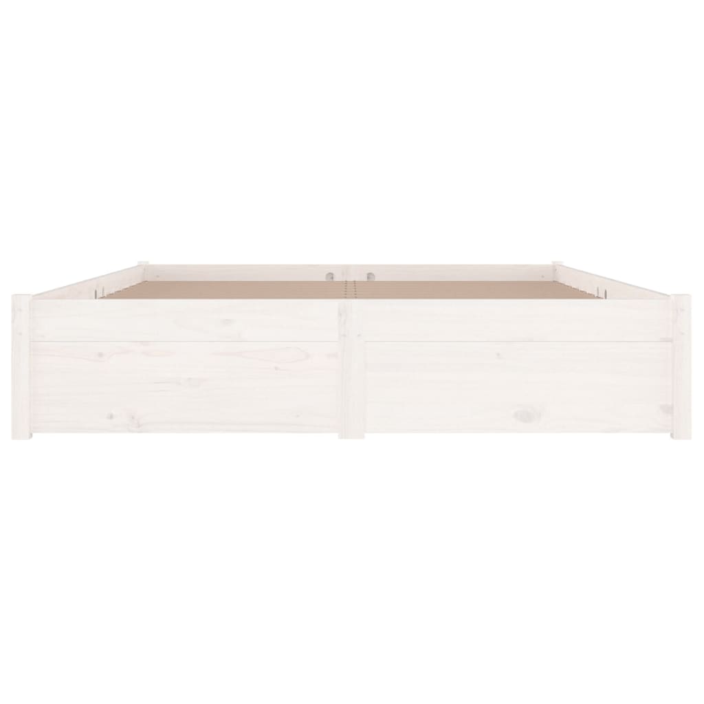 Sengeramme Med Skuffer Hvit 140X190 Cm