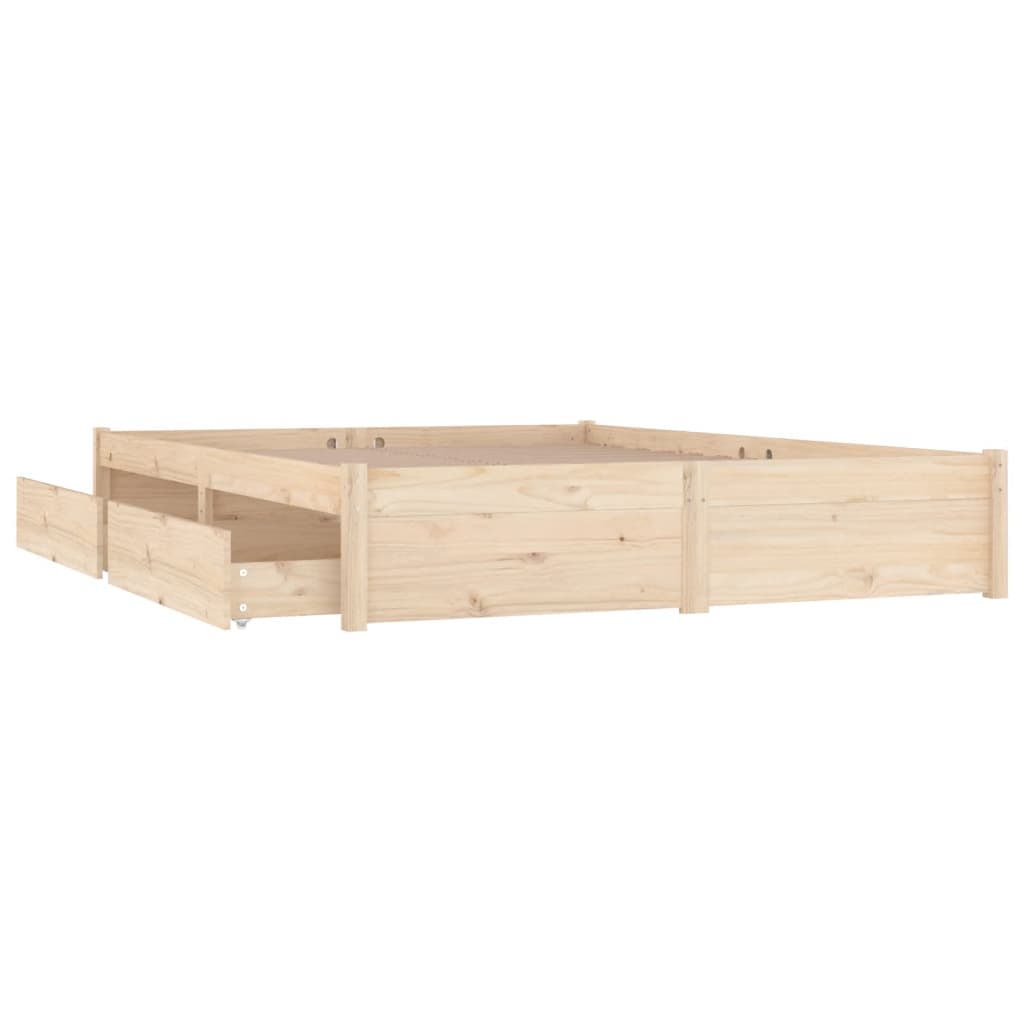 Sengeramme Uten Madrass Med Skuffer 120X200 Cm