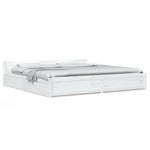Sengeramme Med Skuffer Hvit 180X200 Cm Super King