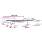 Sengeramme Med Skuffer Hvit 180X200 Cm Super King