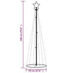 Juletre Kjegleformet Kaldhvit 108 Lysdioder 70X180 Cm