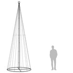 Juletre Kjegleformet Blå 732 Lysdioder 160X500 Cm