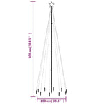 Juletre Med Bakkeplugg 310 Led Varmhvit 300 Cm