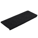 Selvklebende Trappematter 15 Stk 65X24,5X3,5 Cm Svart