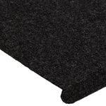 Selvklebende Trappematter 15 Stk 65X24,5X3,5 Cm Svart